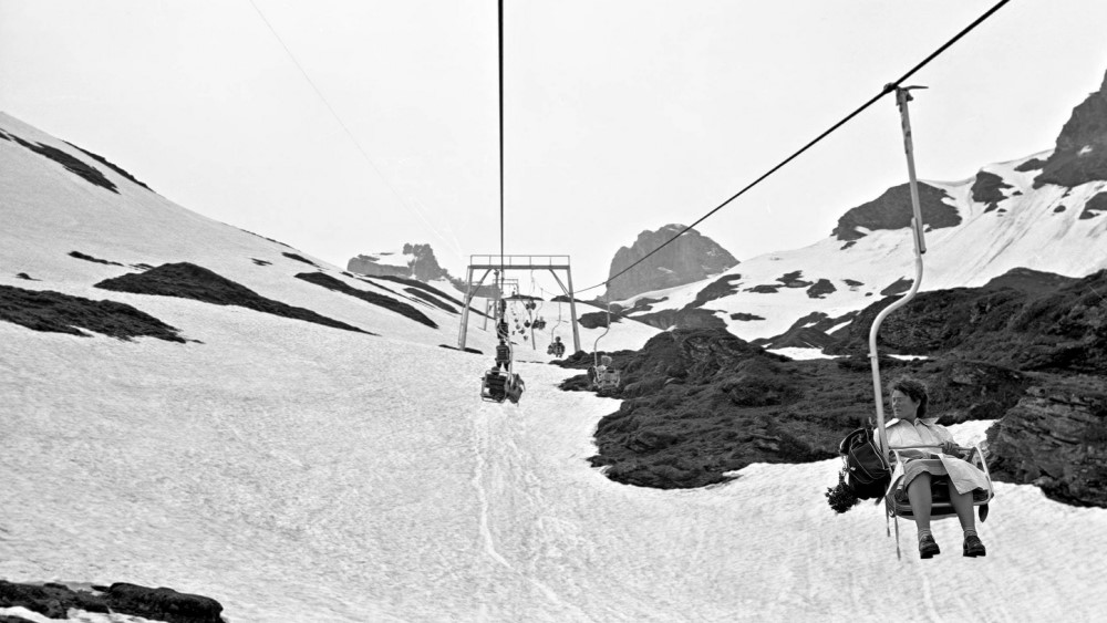 Oude stoeltjeslift - Trübsee en Jochpass.